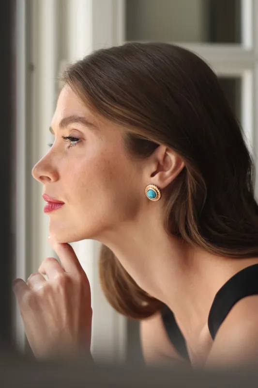 December Birthstone Earrings - Turquoise sold by GAALA