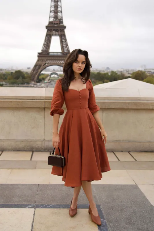 Bardetta Linen Dress sold by GAALA
