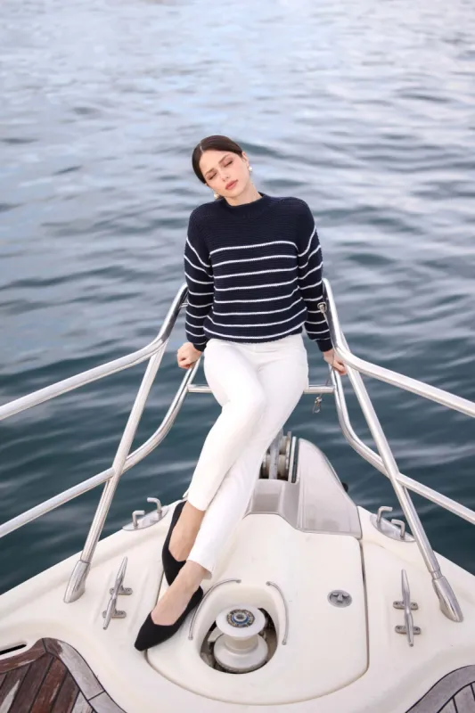 Marine Merino Wool Sweater sold by GAALA