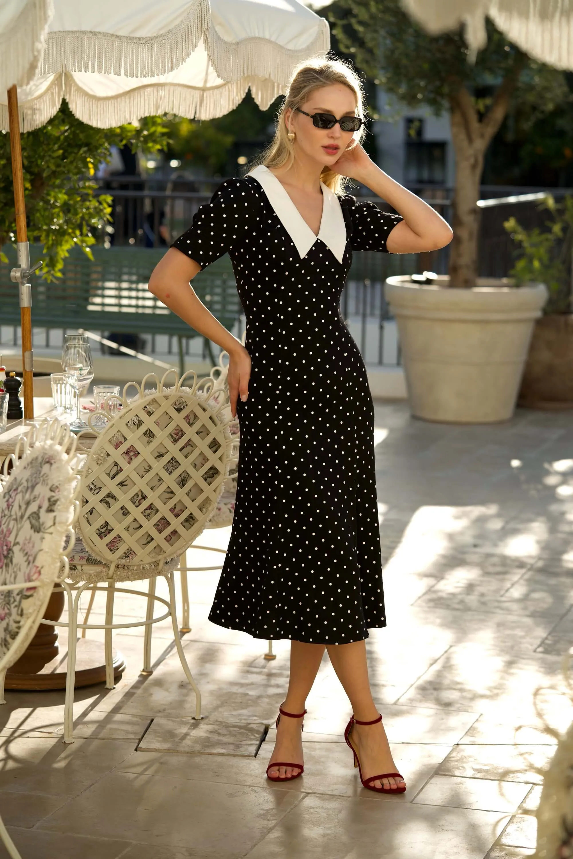 Gladys Polka Dot Dress sold by GAALA