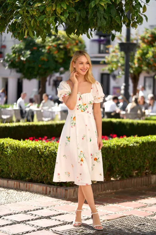 Mira Puffed Sleeve Dress sold by GAALA