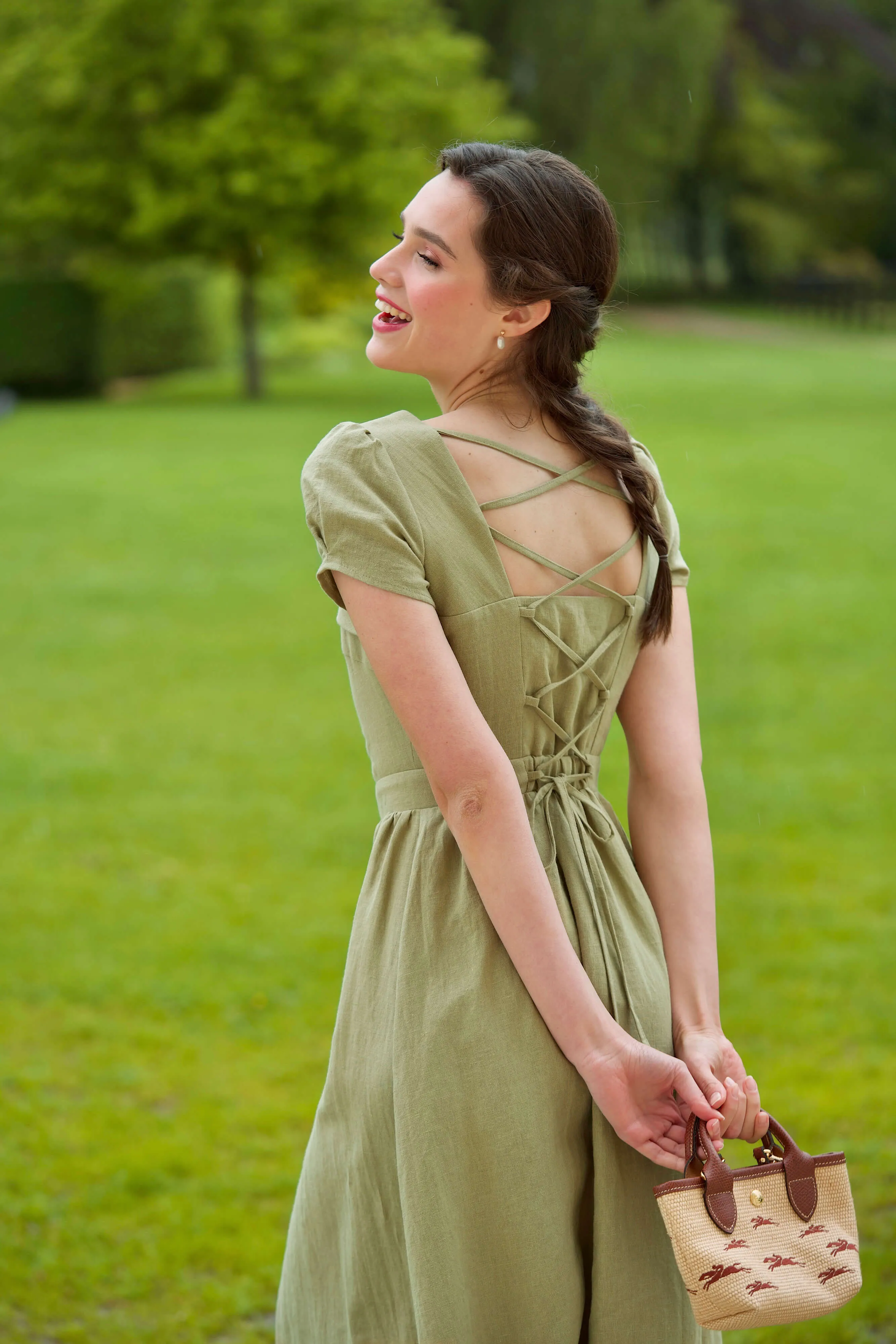 Estelle Linen Dress sold by GAALA product image thumbnail 5