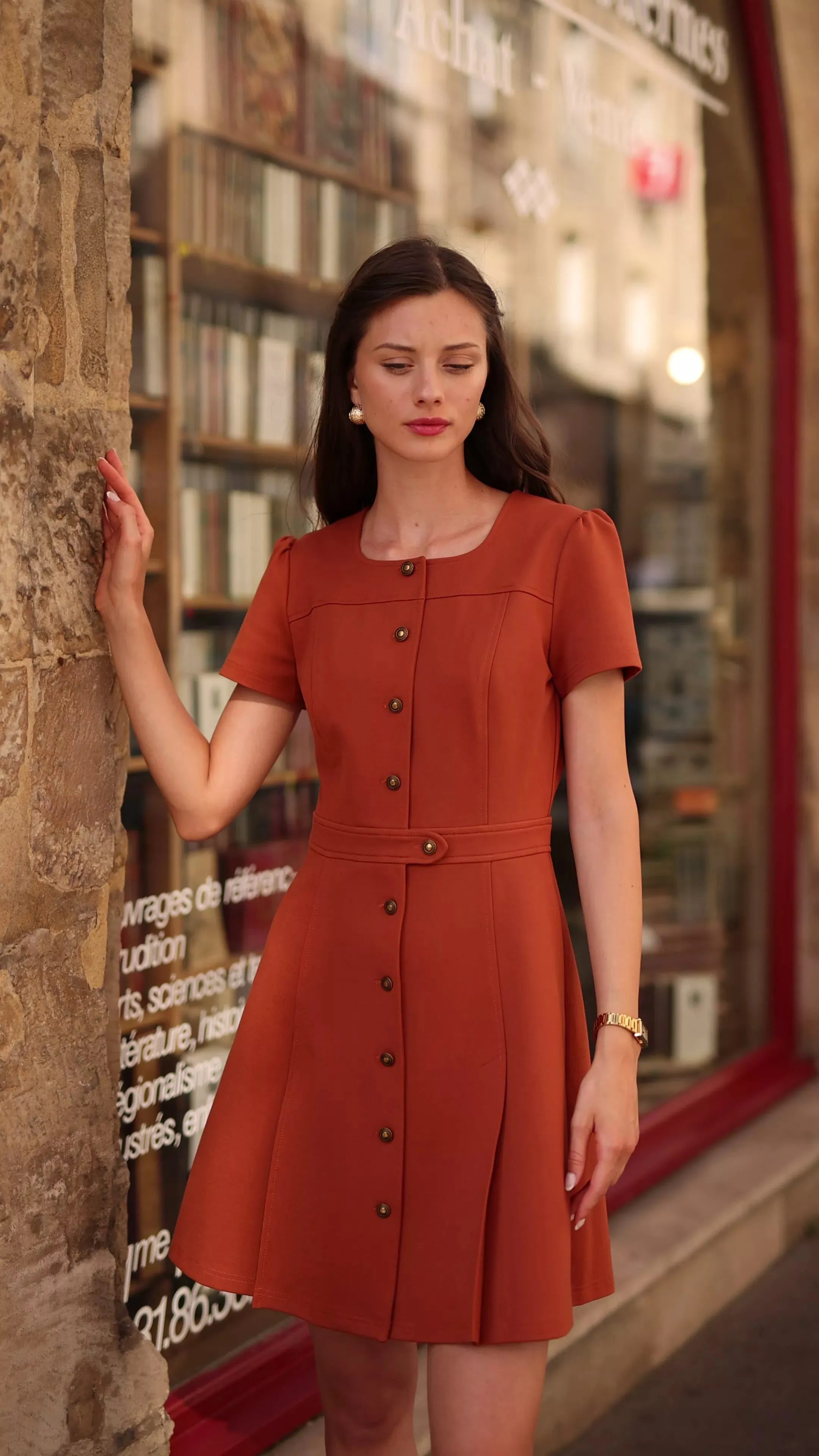 Rina Button Down Dress sold by GAALA product image thumbnail 3