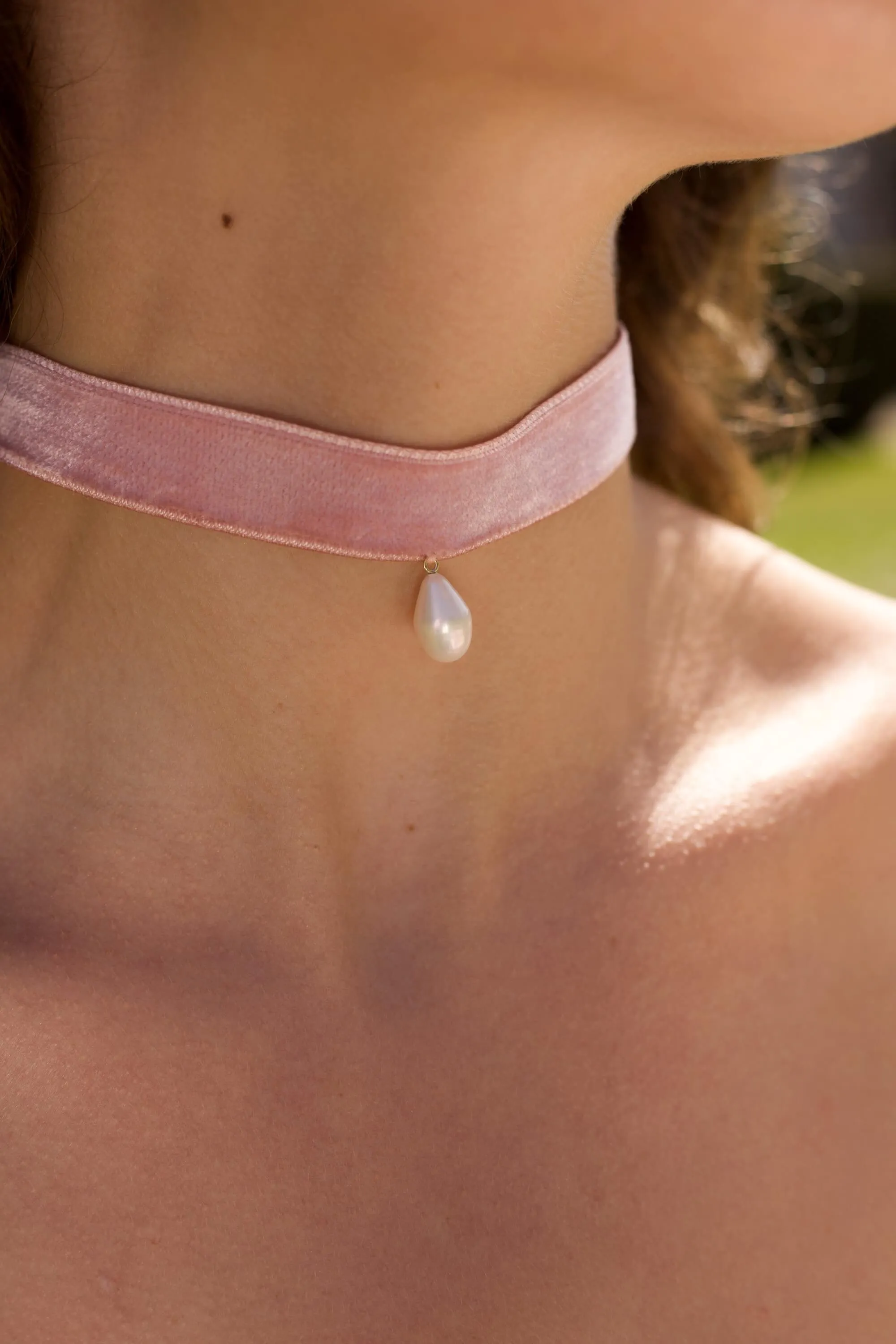 Pink Velvet Choker Gift sold by GAALA