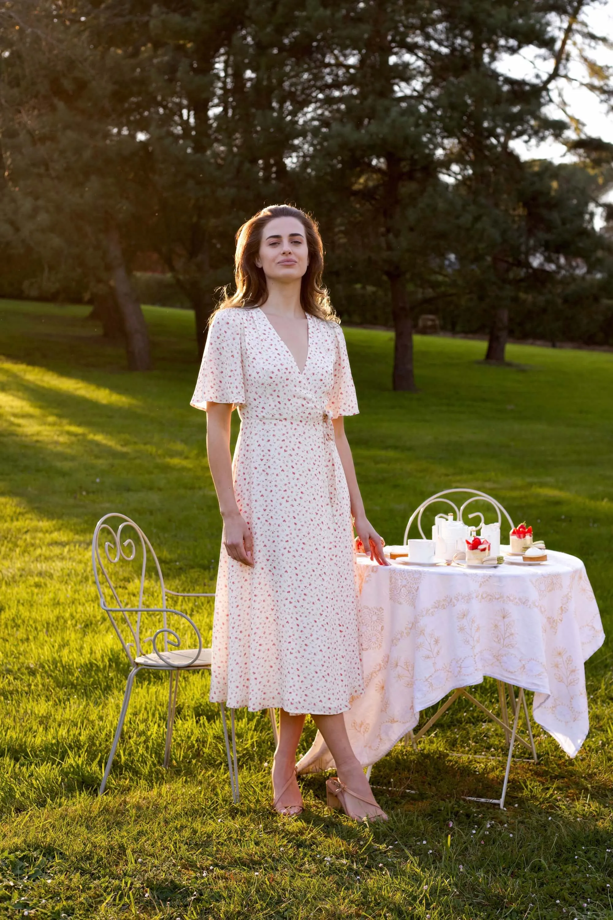 Flora Wrap Dress sold by GAALA