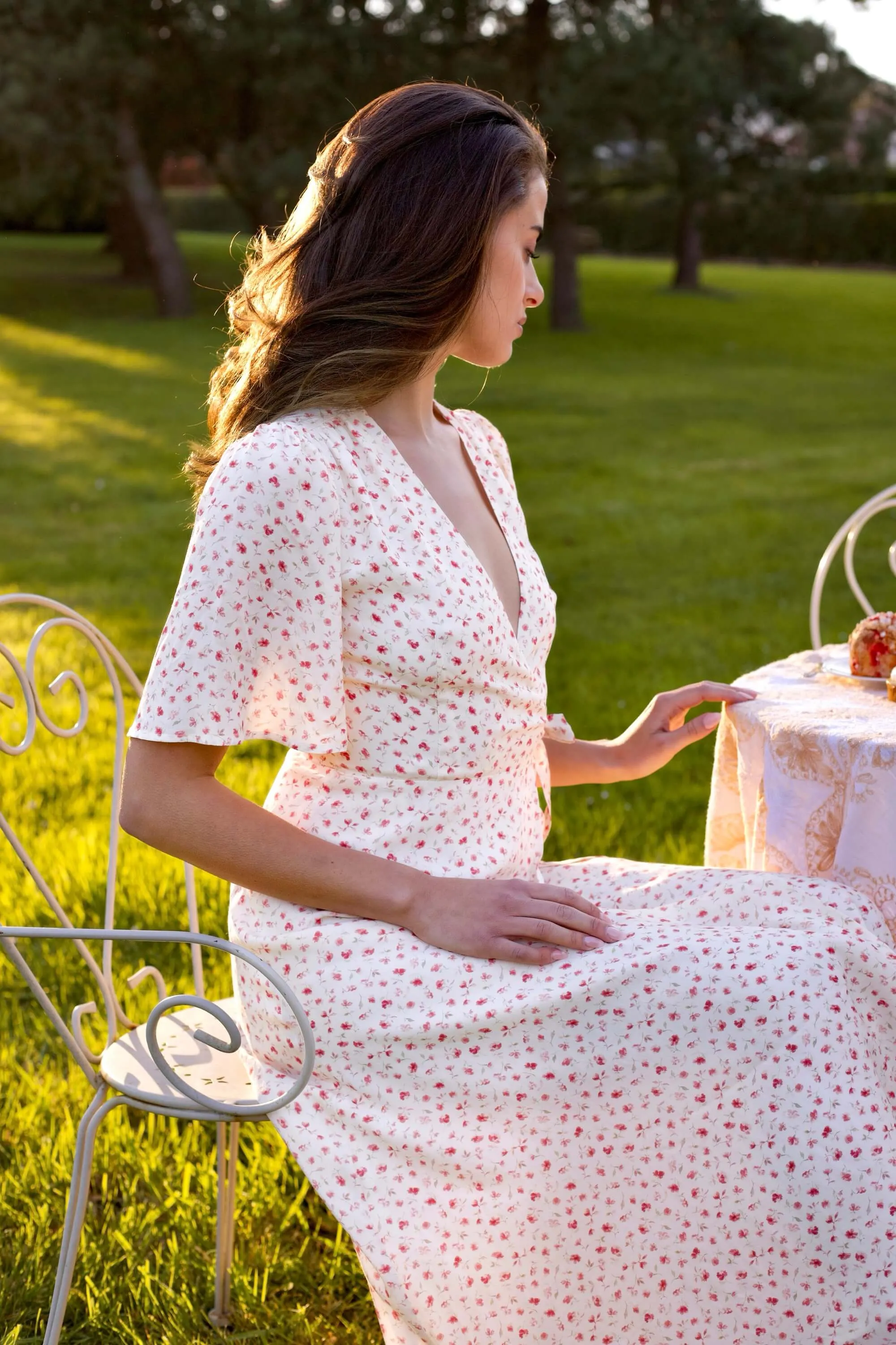 Flora Wrap Dress sold by GAALA product image thumbnail 3