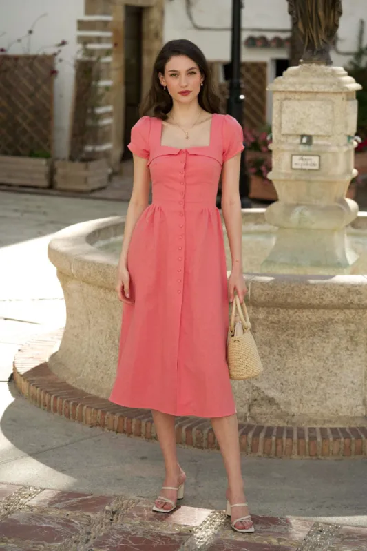 Estelle Button Down Dress sold by GAALA