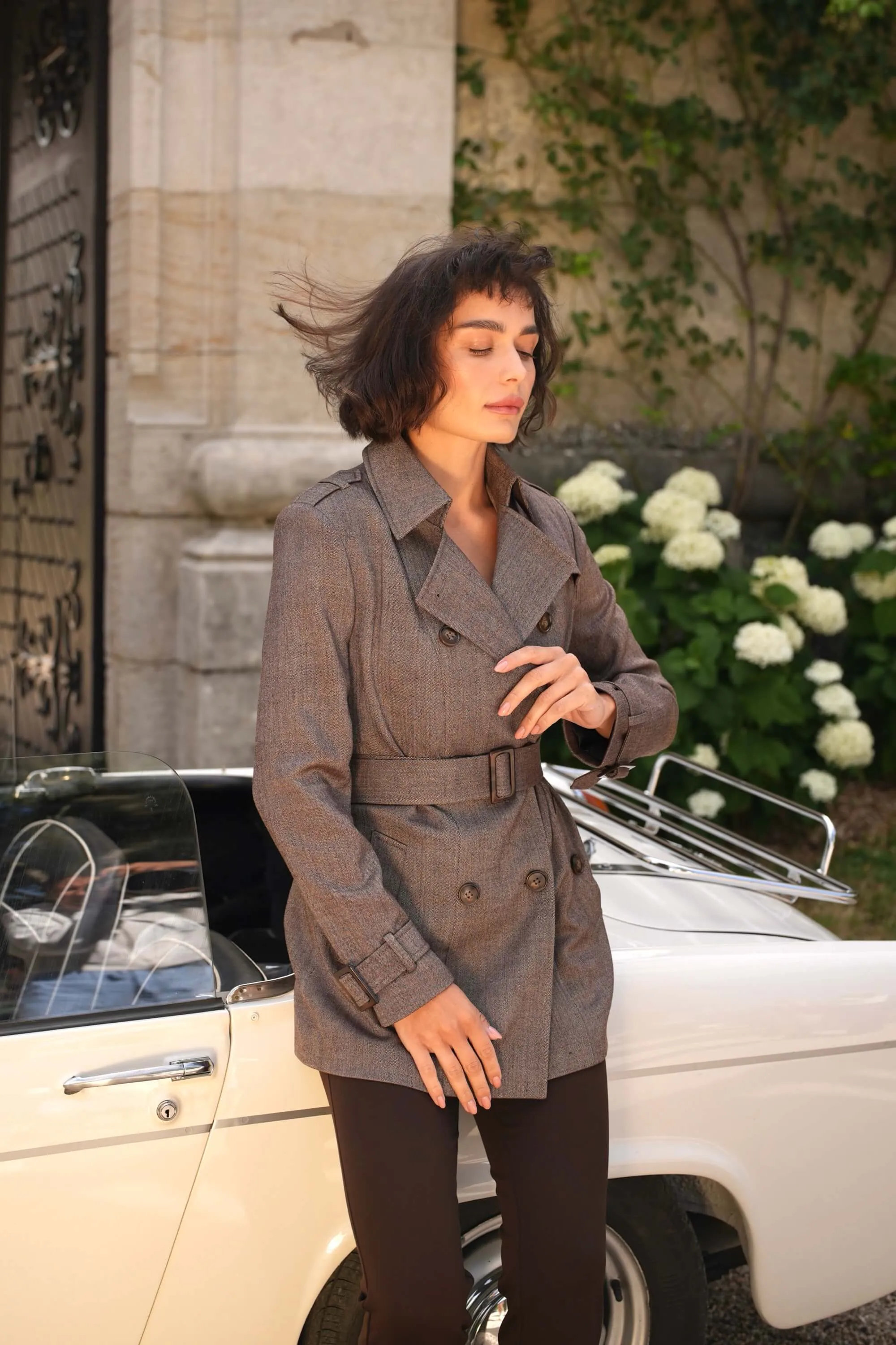 Leanne Short Trenchcoat sold by GAALA