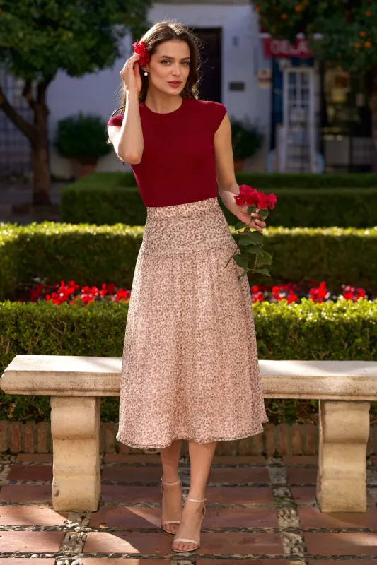 Cordelia Midi Skirt sold by GAALA