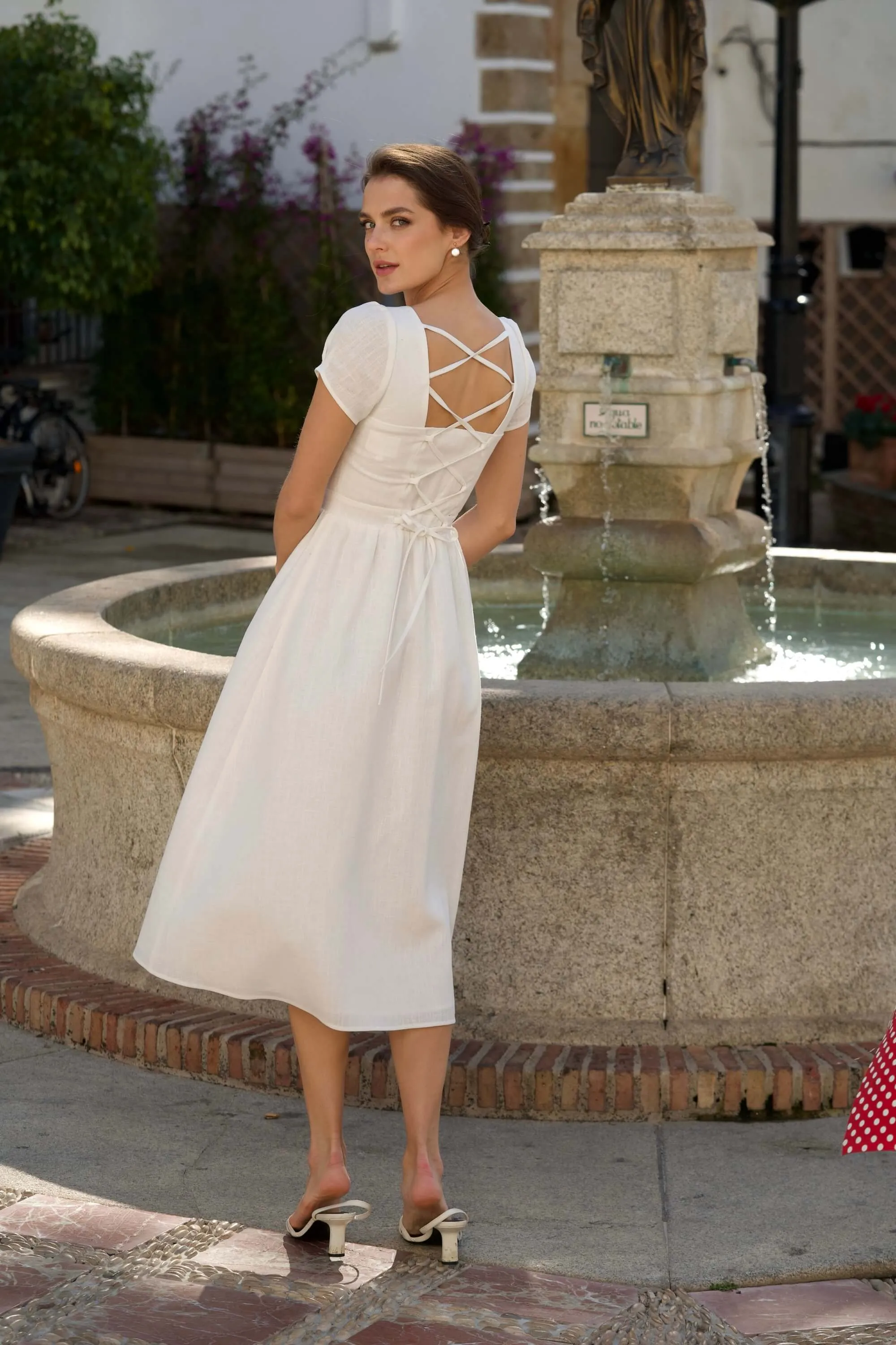 Estelle Button Down Linen Dress sold by GAALA product image thumbnail 5
