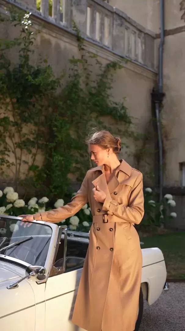 Kelianne Wool Trench Coat sold by GAALA product image thumbnail 4