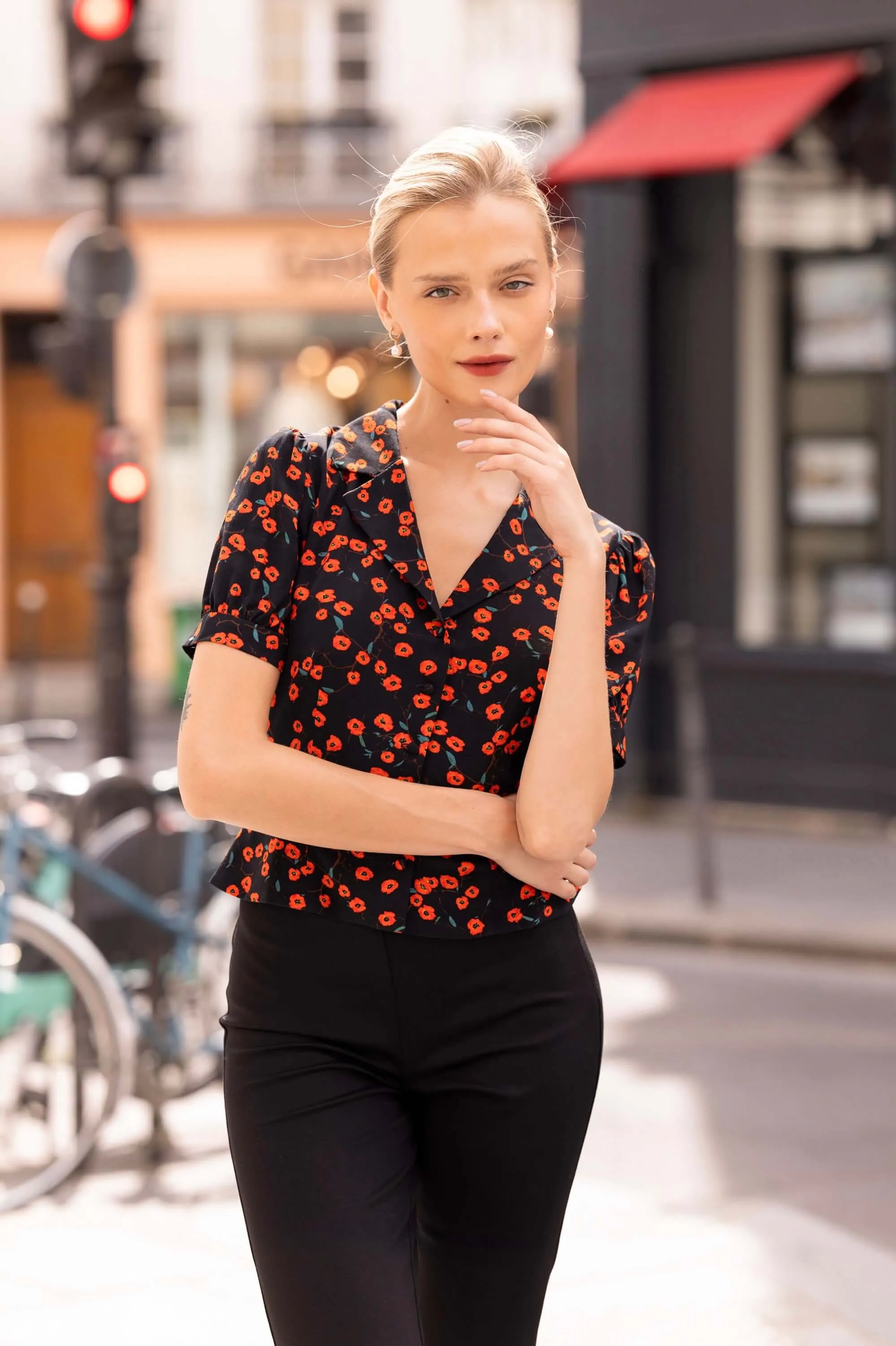 Talia Peplum Blouse sold by GAALA product image thumbnail 3