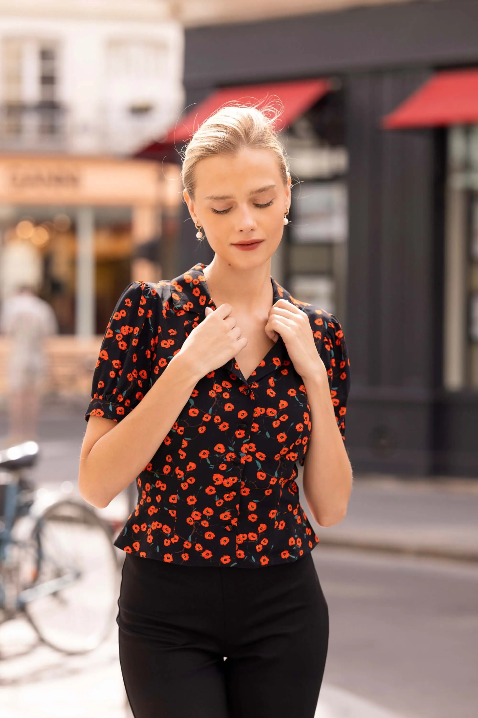 Talia Peplum Blouse sold by GAALA product image thumbnail 2