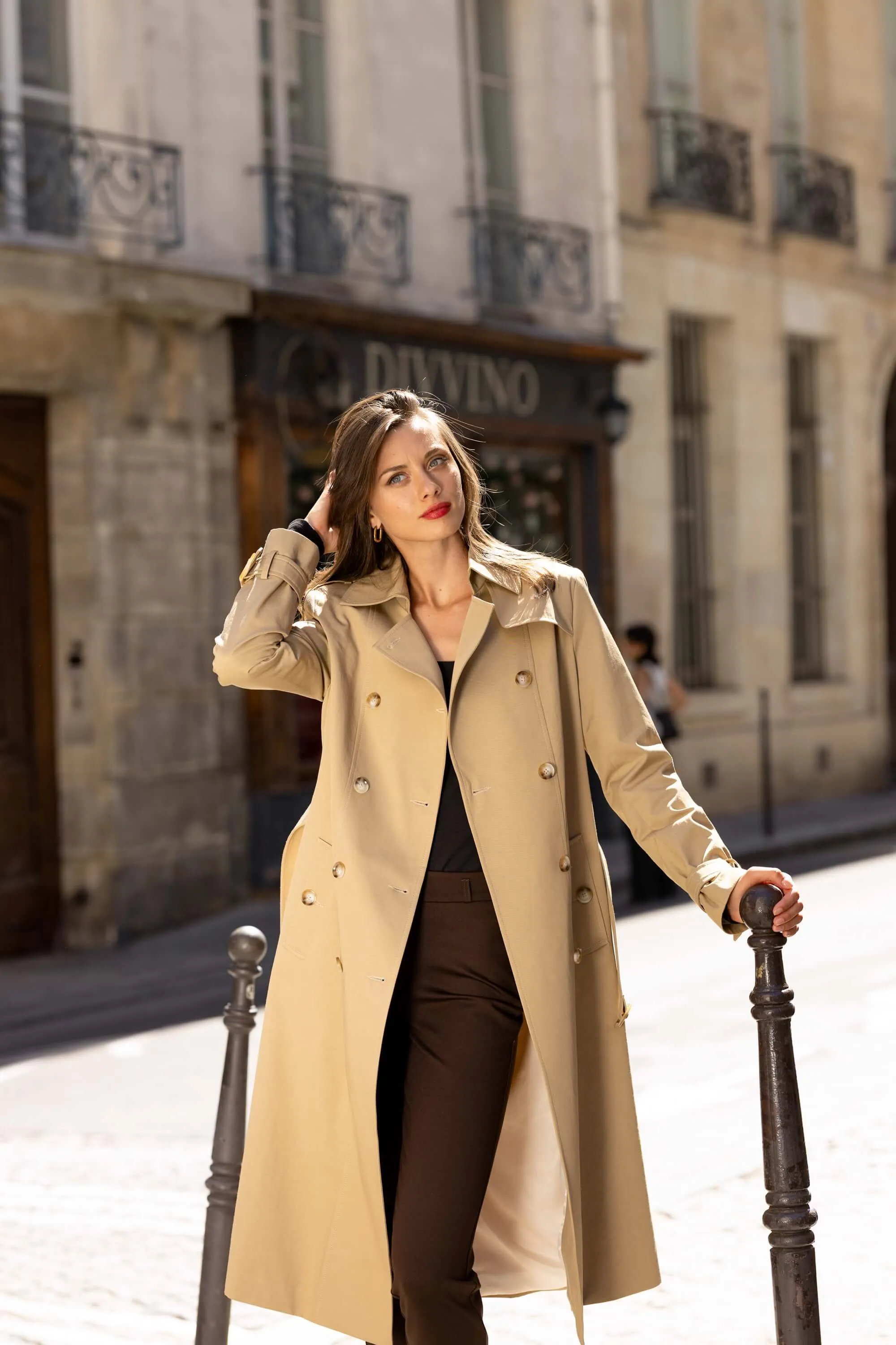Kelianne Cotton Trench Coat sold by GAALA product image thumbnail 5
