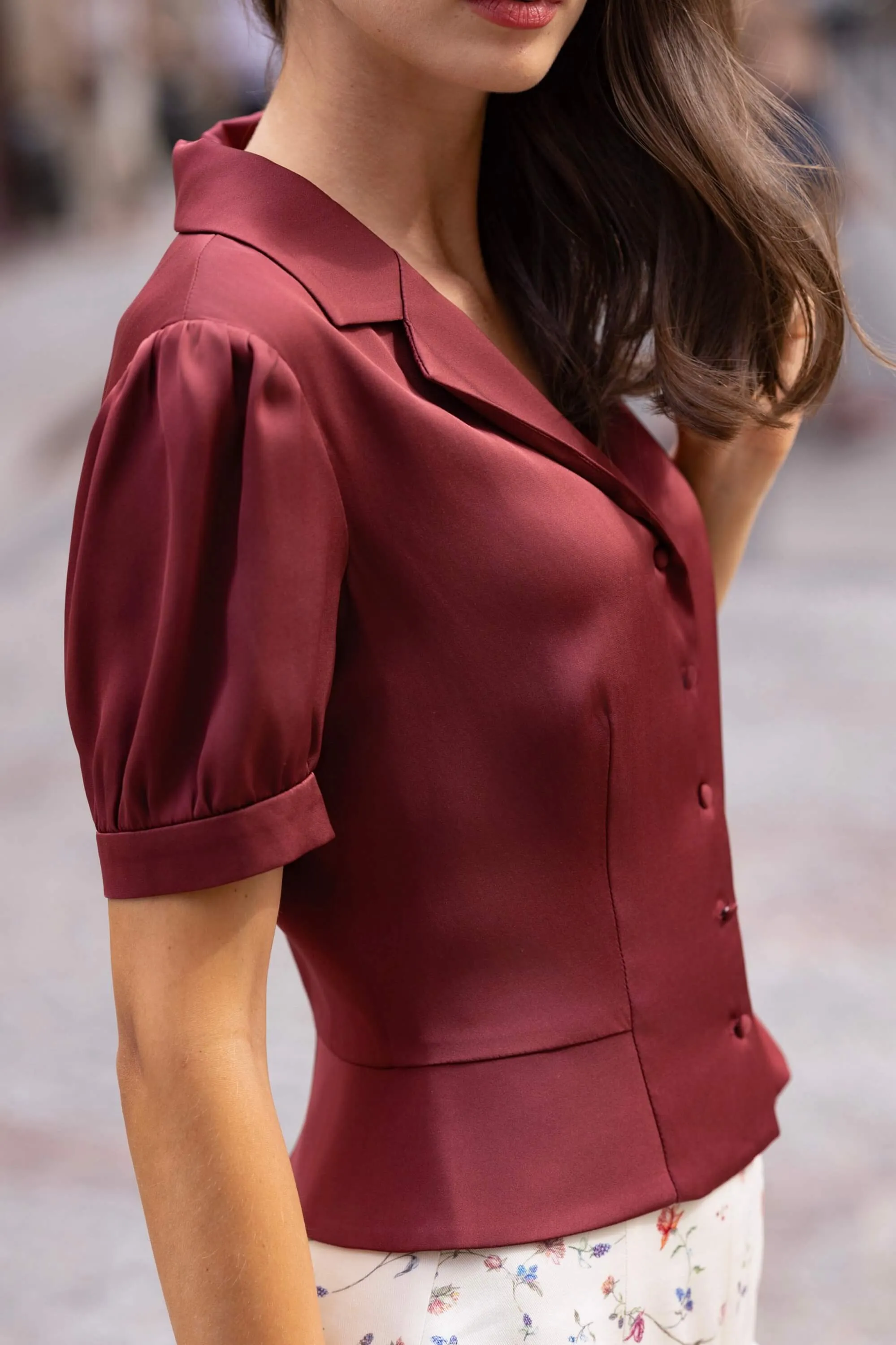Talia Peplum Blouse sold by GAALA product image thumbnail 3