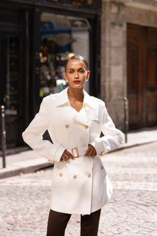 Leanne Short Trench Coat sold by GAALA