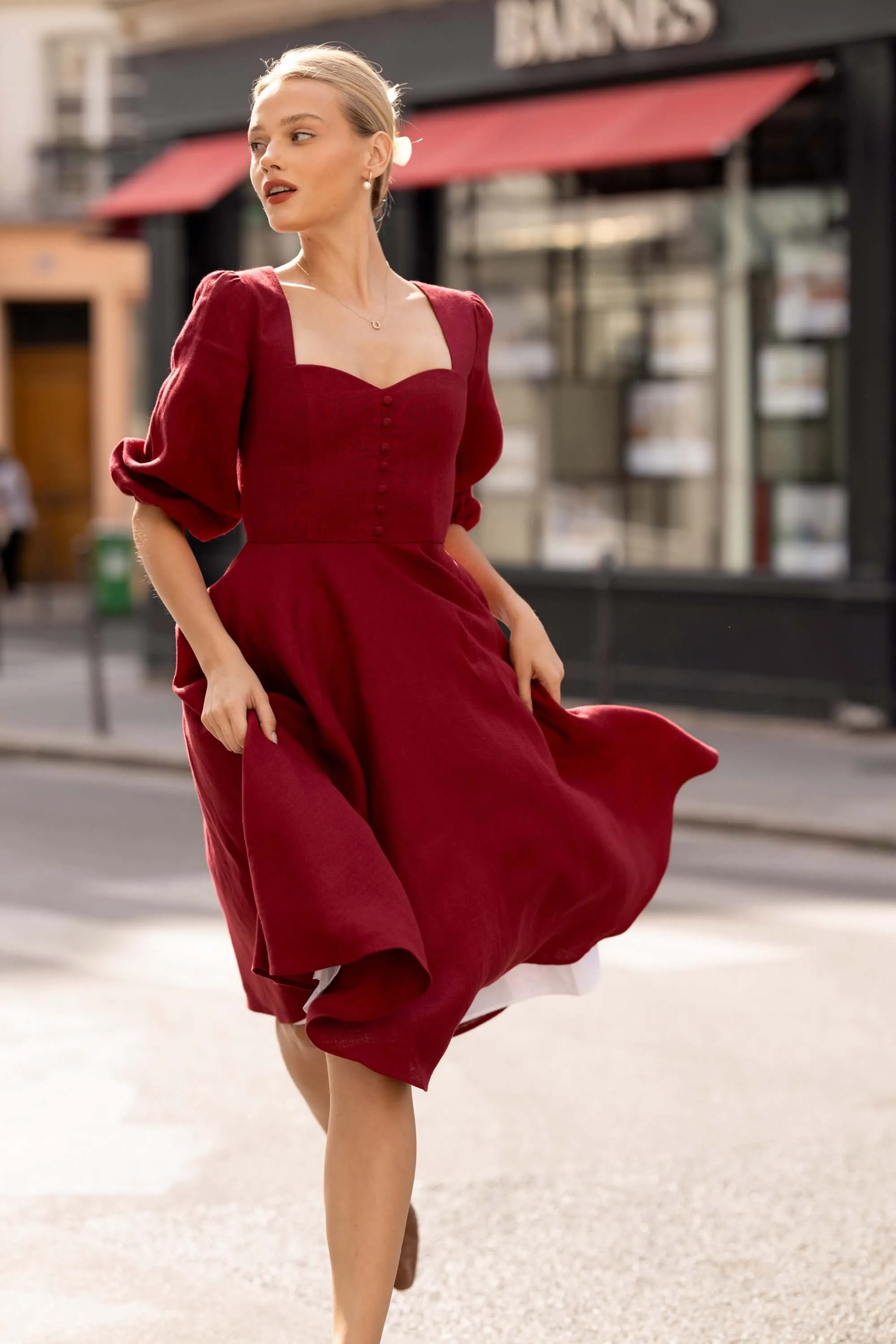 Bardetta Linen Dress sold by GAALA product image thumbnail 3