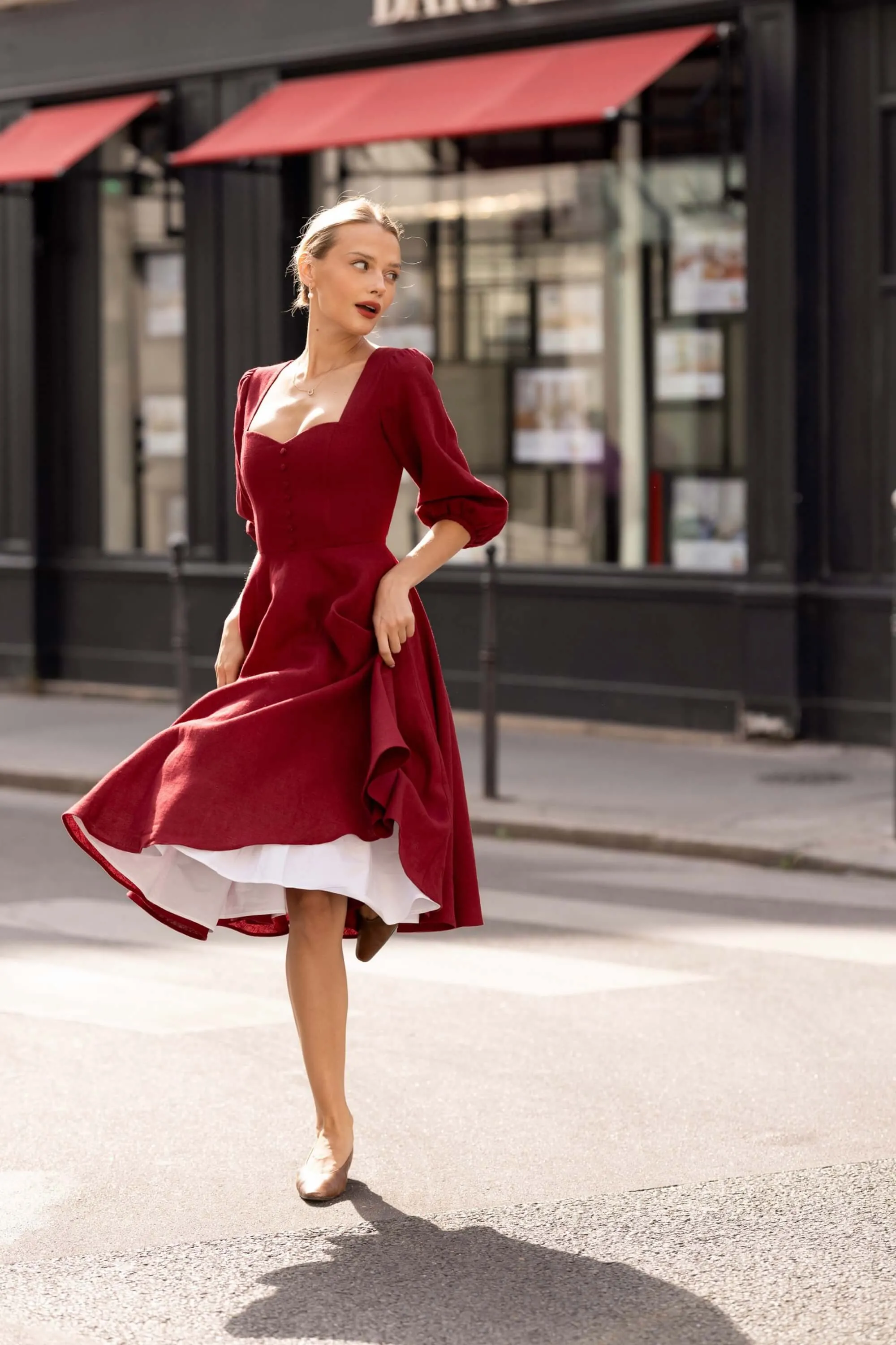 Bardetta Linen Dress sold by GAALA product image thumbnail 4