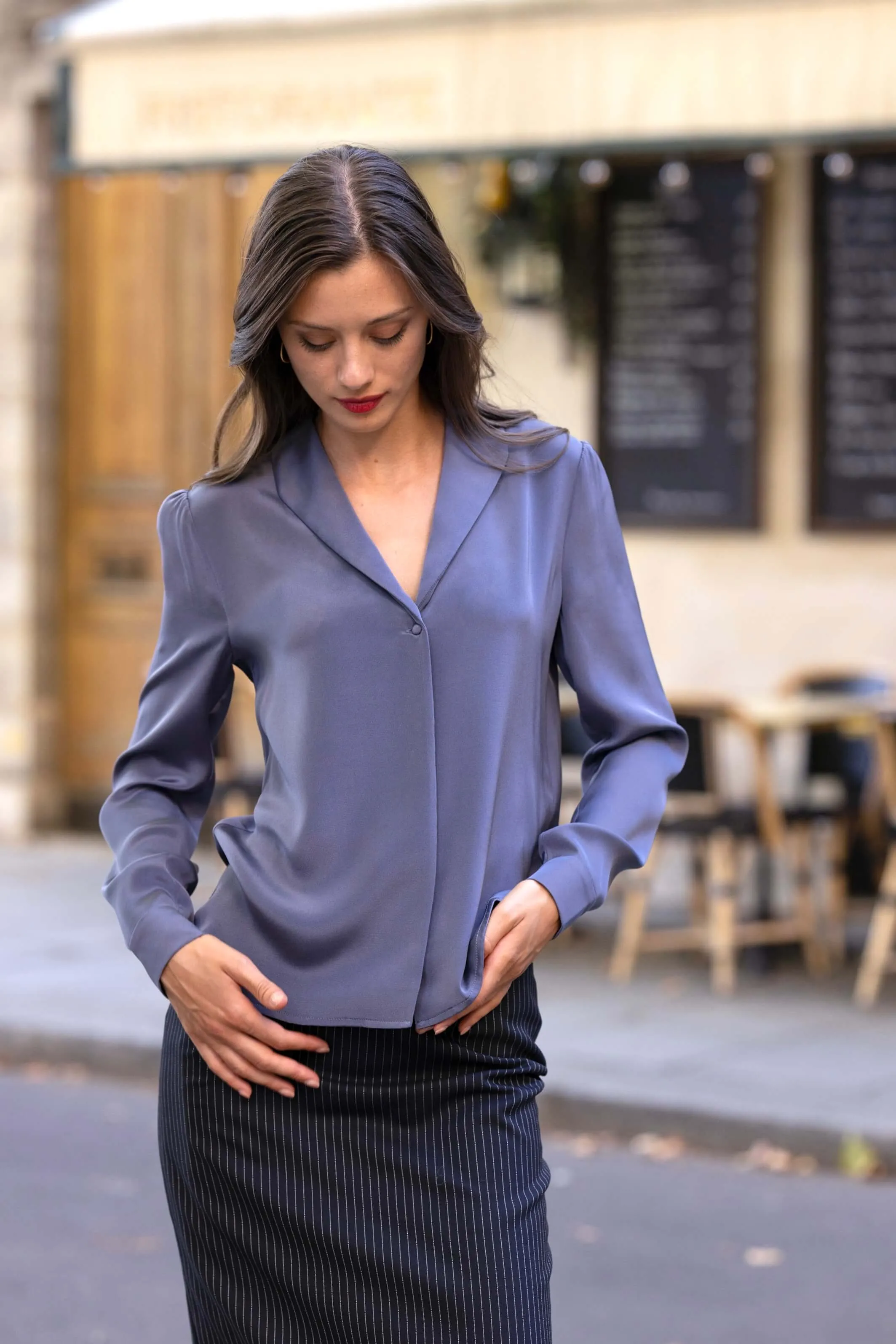 Rhea Silk Blouse sold by GAALA product image thumbnail 4