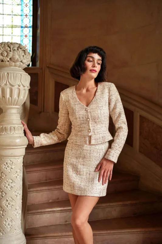 Milana Tweed Two Piece sold by GAALA