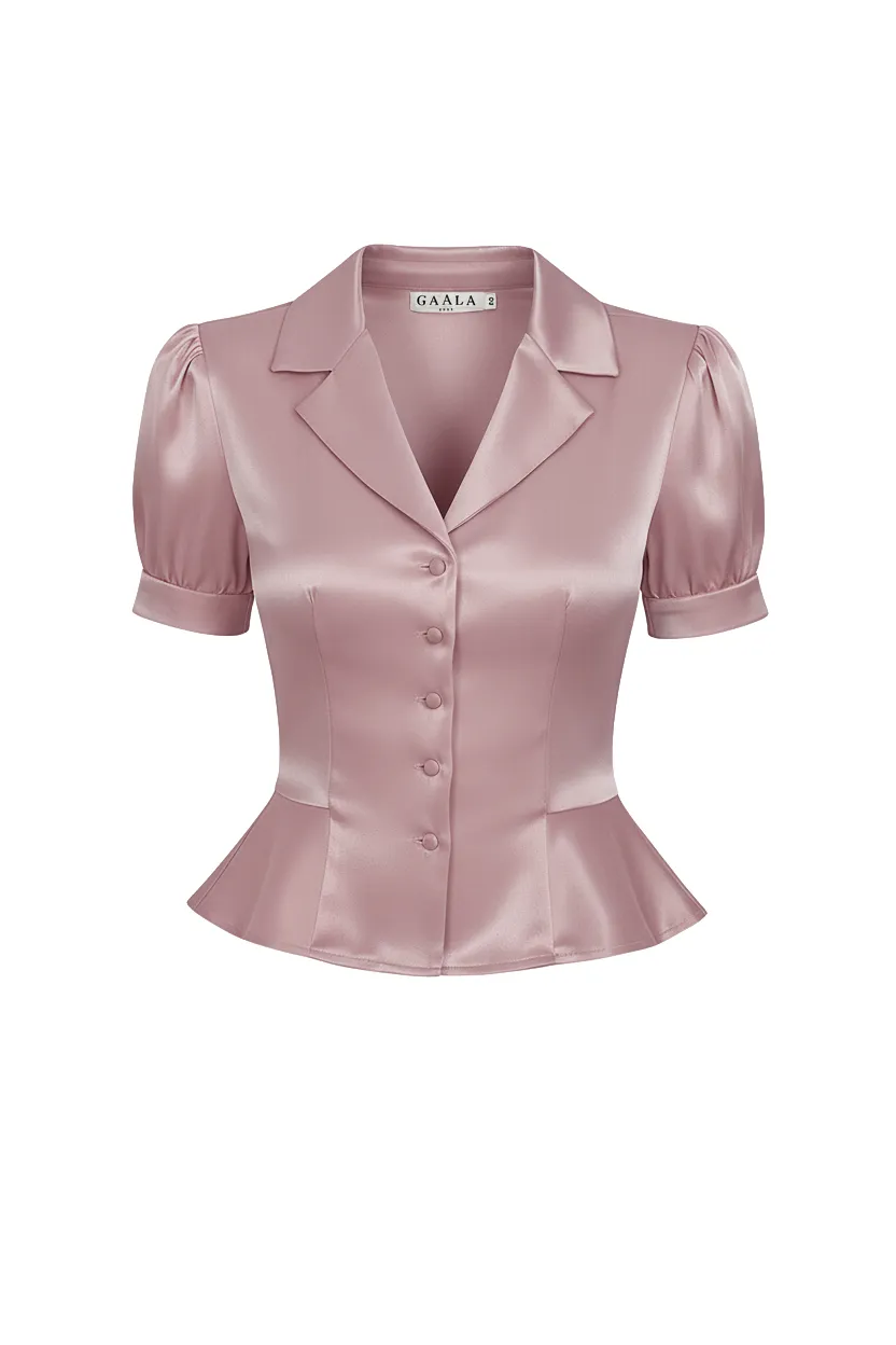 Talia Peplum Blouse sold by GAALA