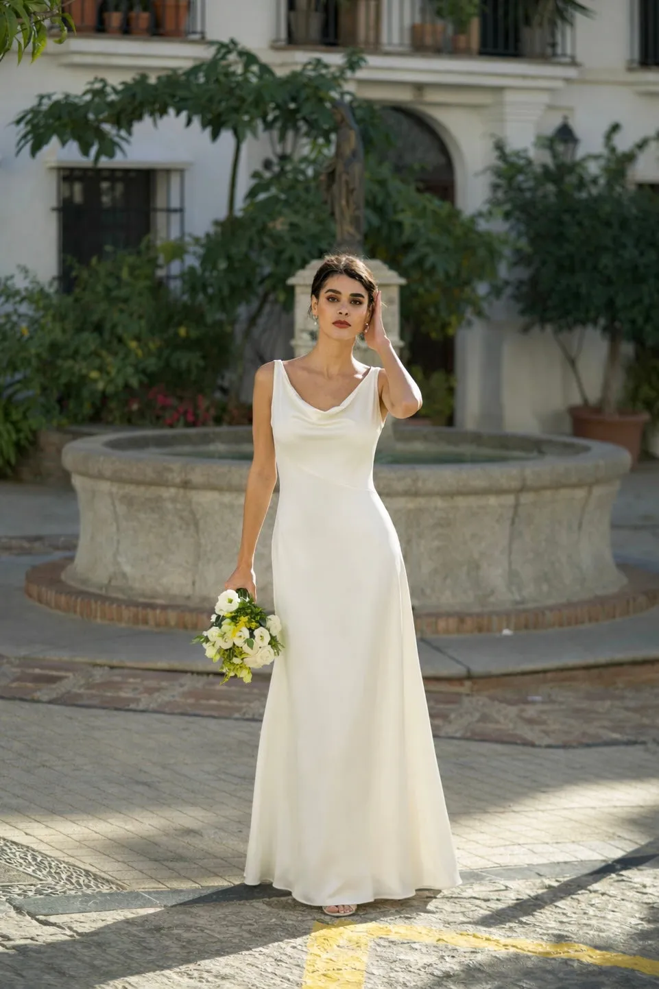 Charlize Cowl-Neck Dress sold by GAALA