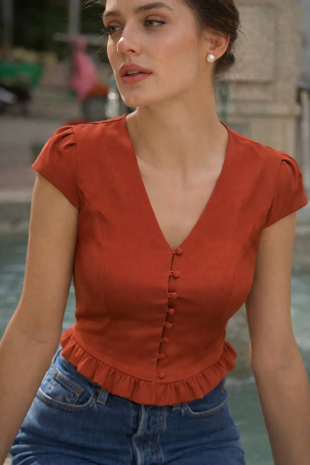 Gina Silk Blouse sold by GAALA product image thumbnail 3