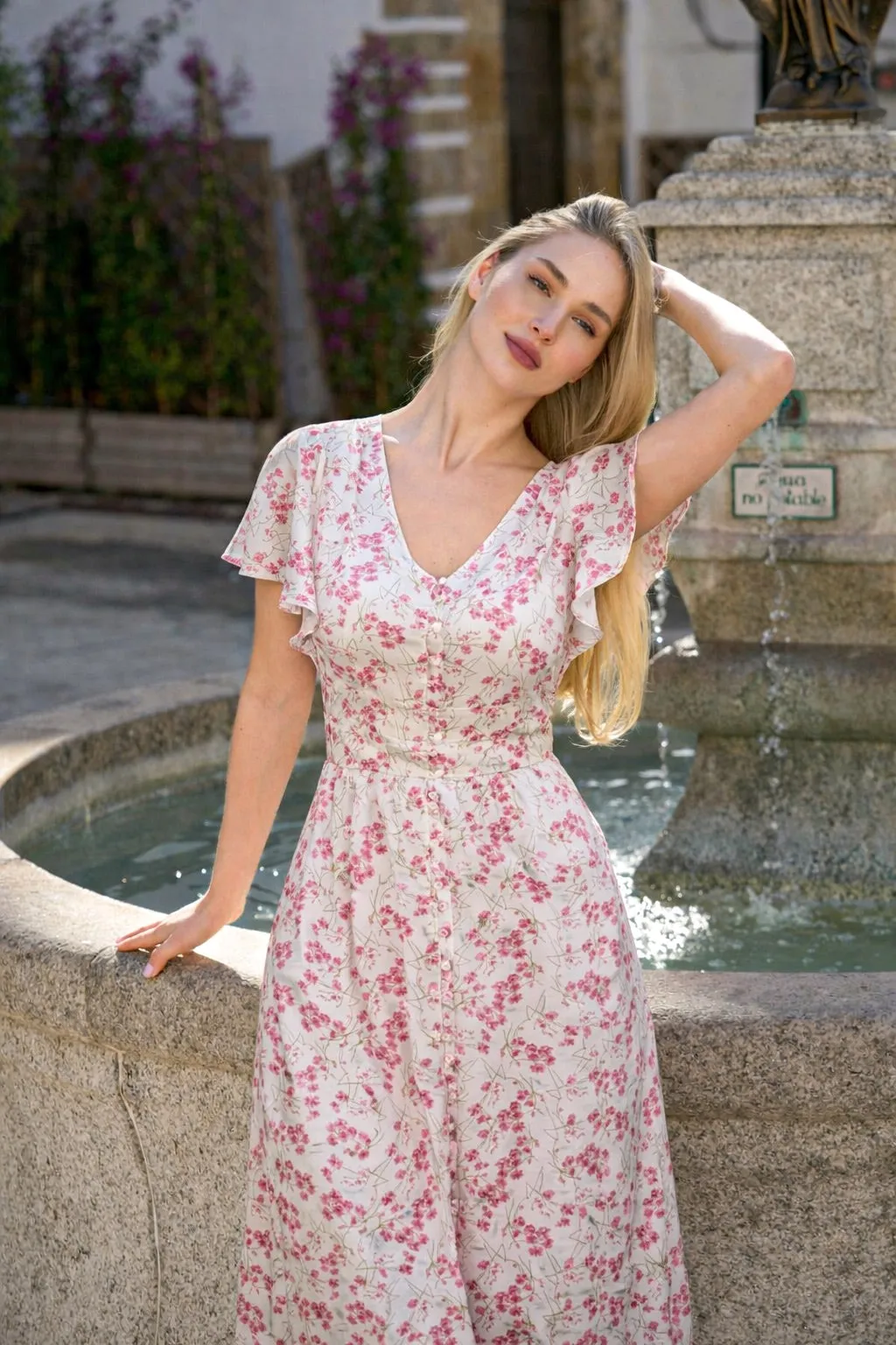 Caroline Button-Down Dress sold by GAALA