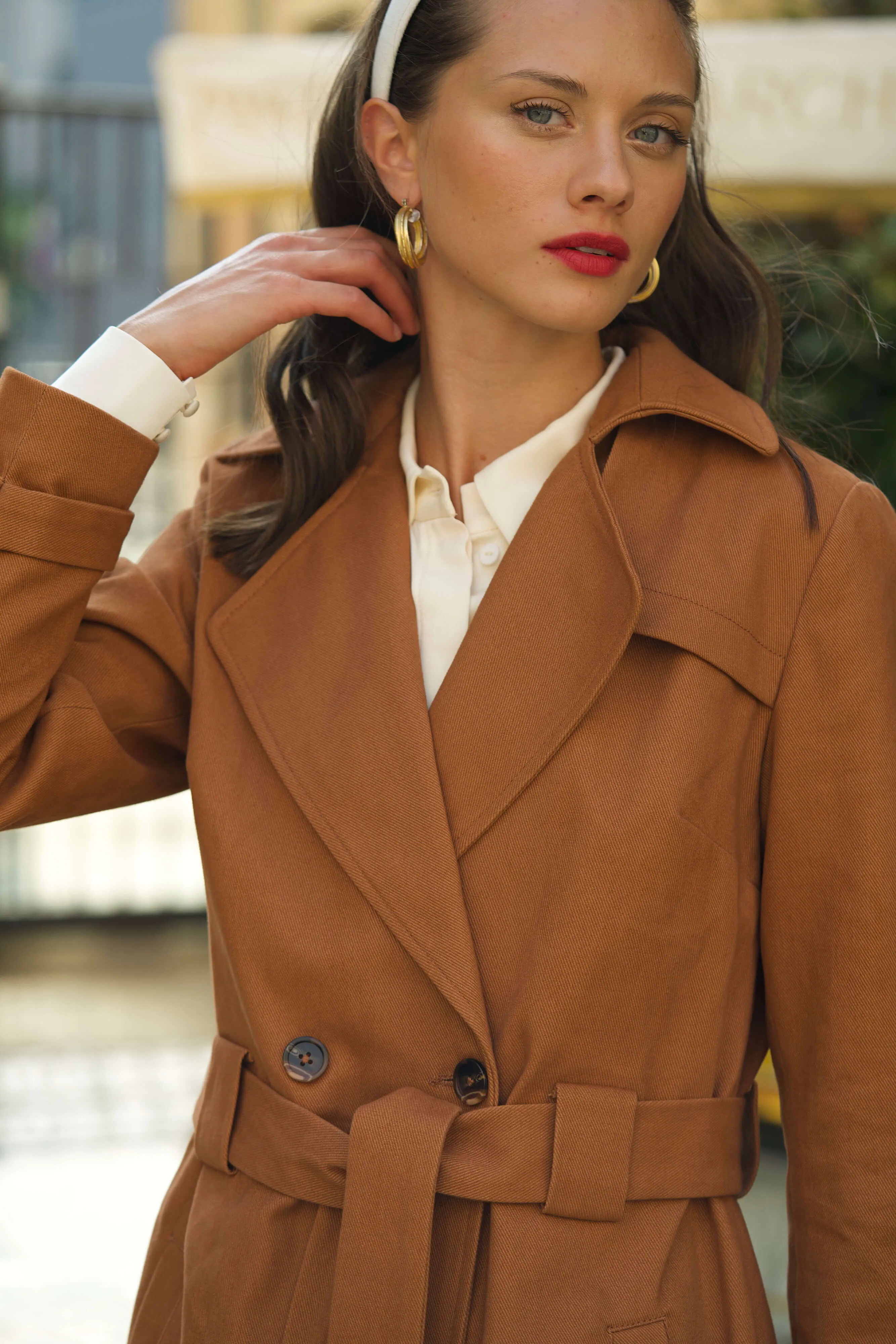 Benedicte Cotton Trench Coat sold by GAALA product image thumbnail 4
