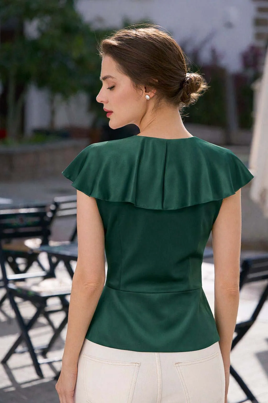 Milena Flounce Blouse sold by GAALA product image thumbnail 5