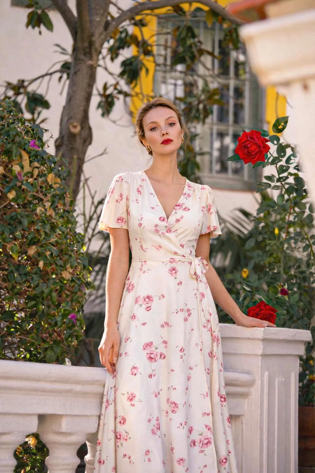 Arlette Wrap Dress sold by GAALA