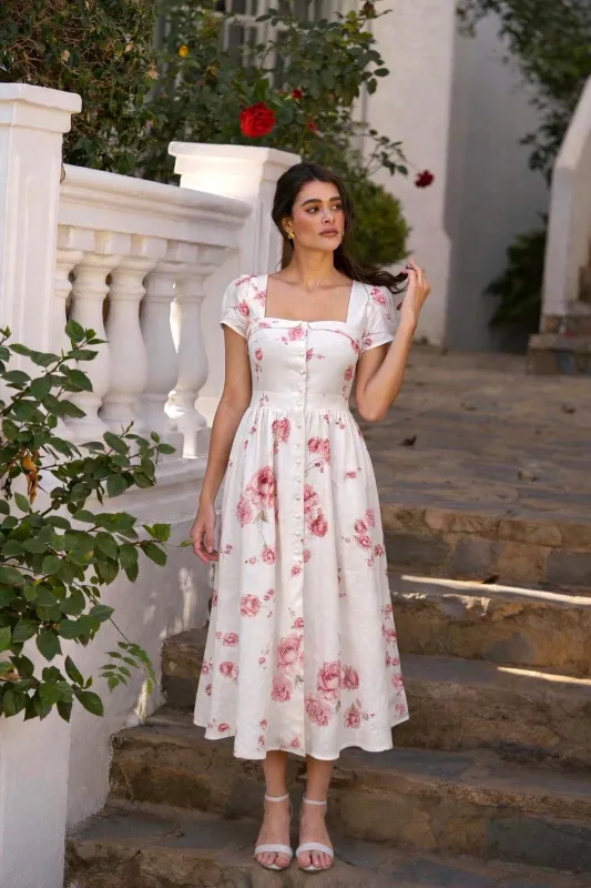 Estelle Button Down Dress sold by GAALA