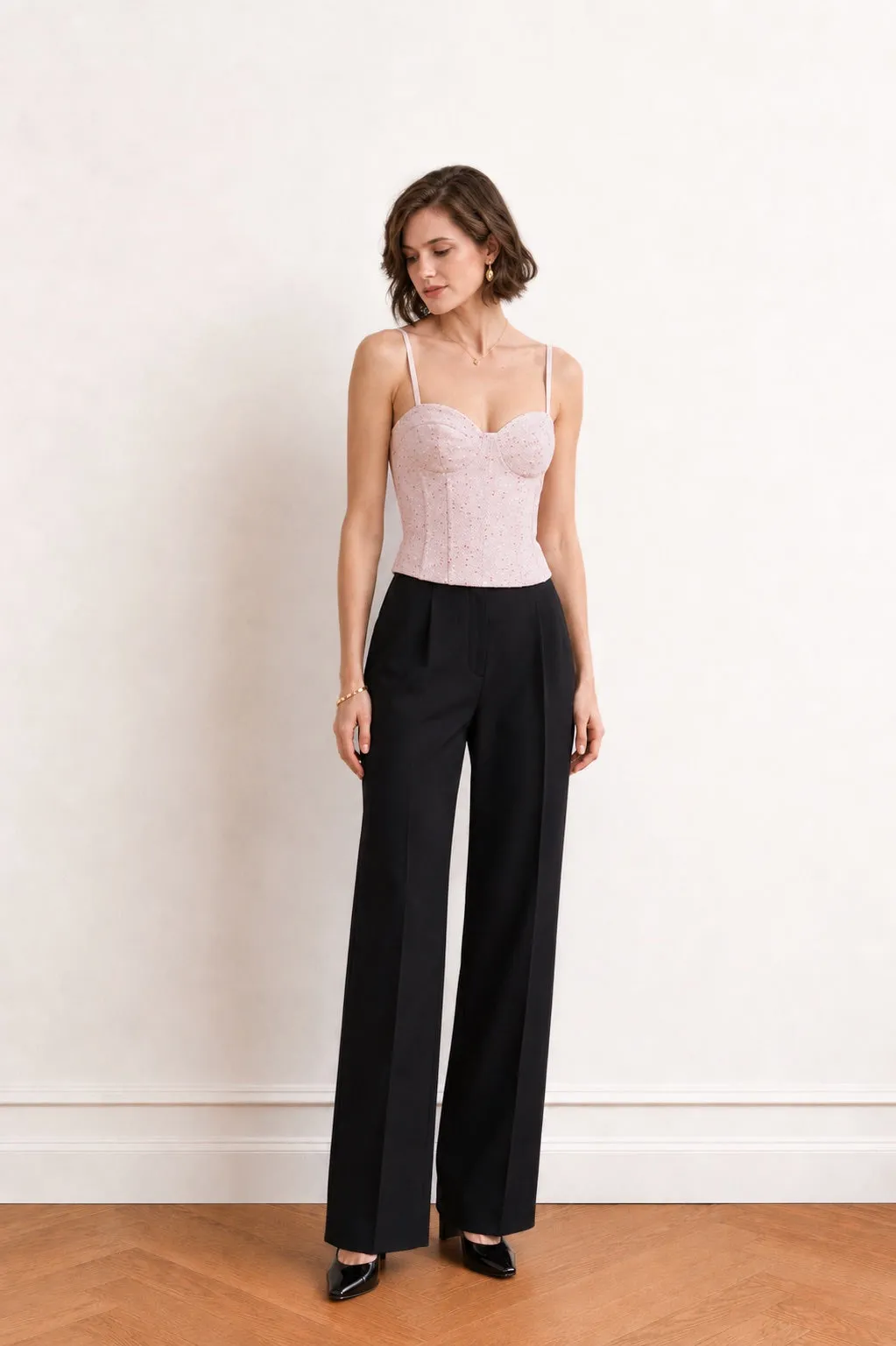 Esme Polka Dot Corset Top sold by GAALA