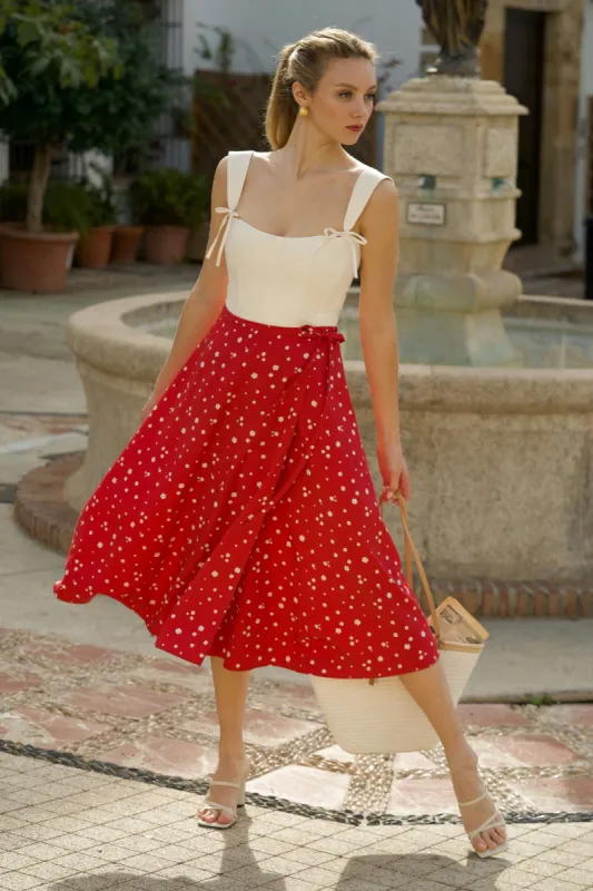 Mara Wrap Skirt sold by GAALA