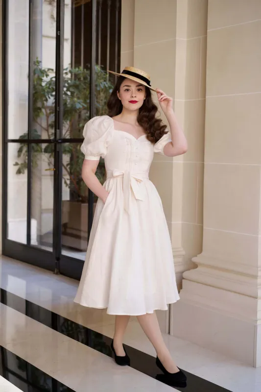 Jane Puffed Sleeve Dress sold by GAALA