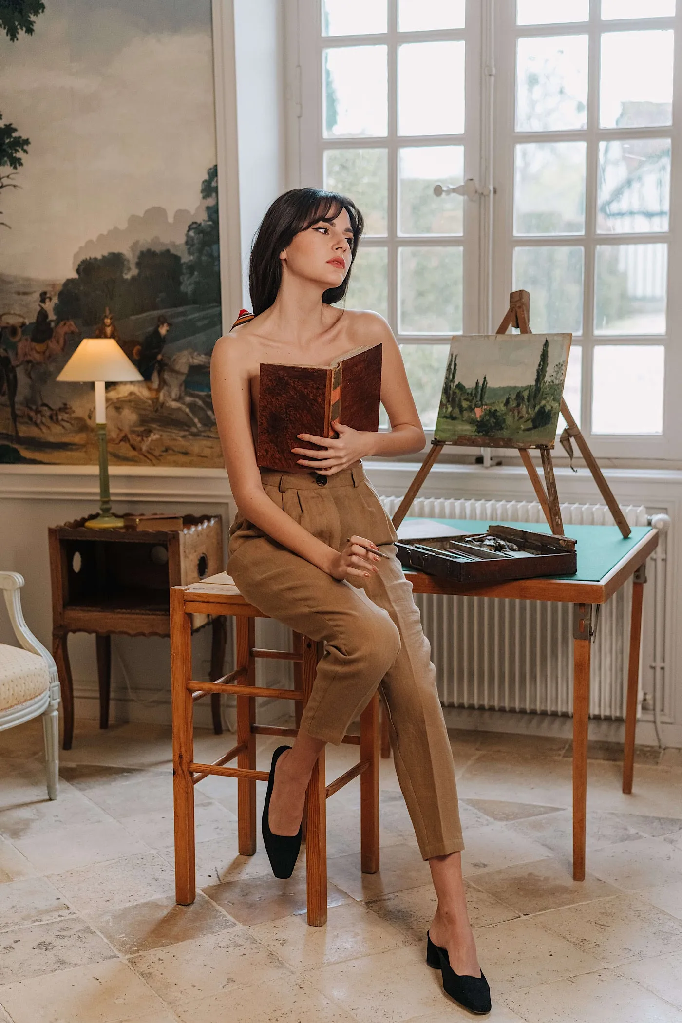 Ava Linen Pants sold by GAALA product image thumbnail 3