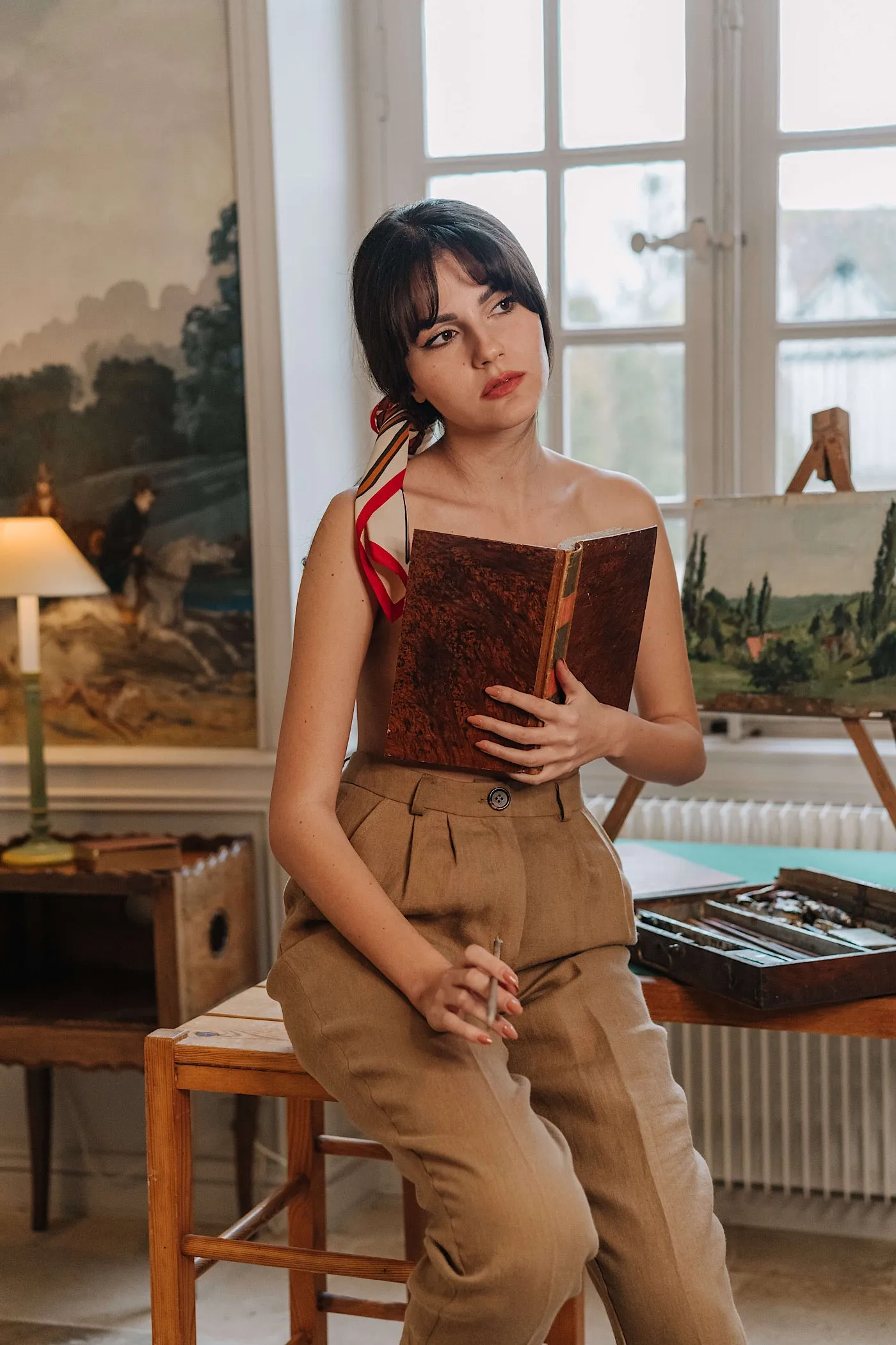 Ava Linen Pants sold by GAALA product image thumbnail 5