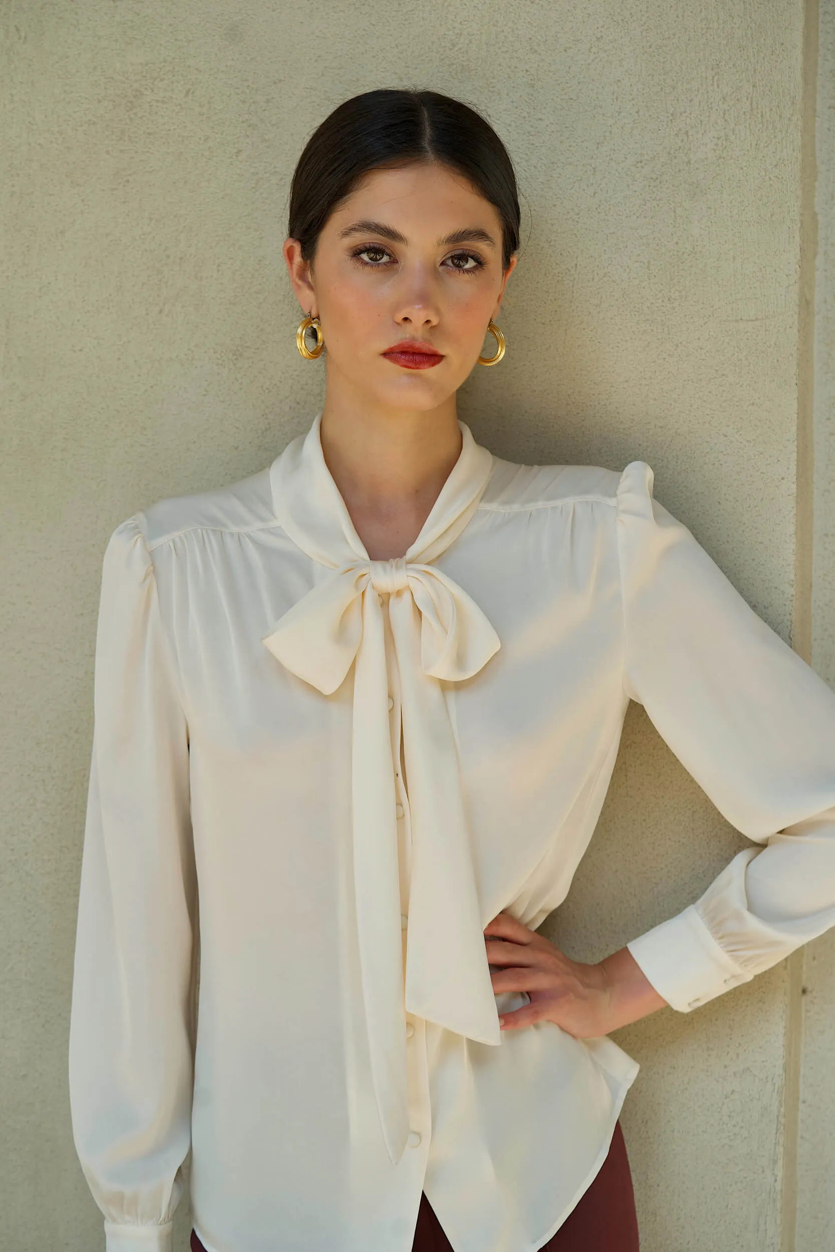 Lena Silk Blouse sold by GAALA product image thumbnail 4