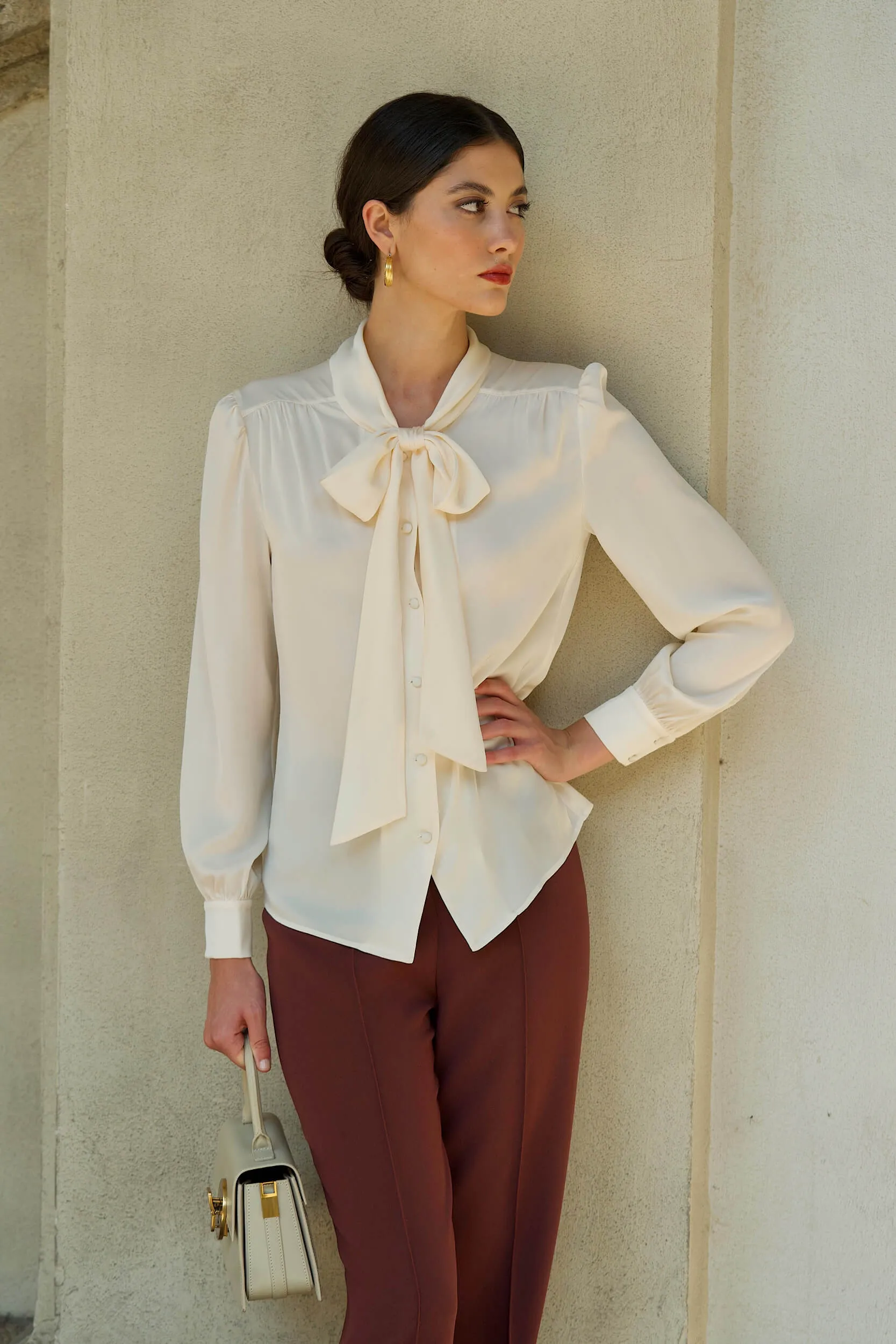 Lena Silk Blouse sold by GAALA product image thumbnail 2