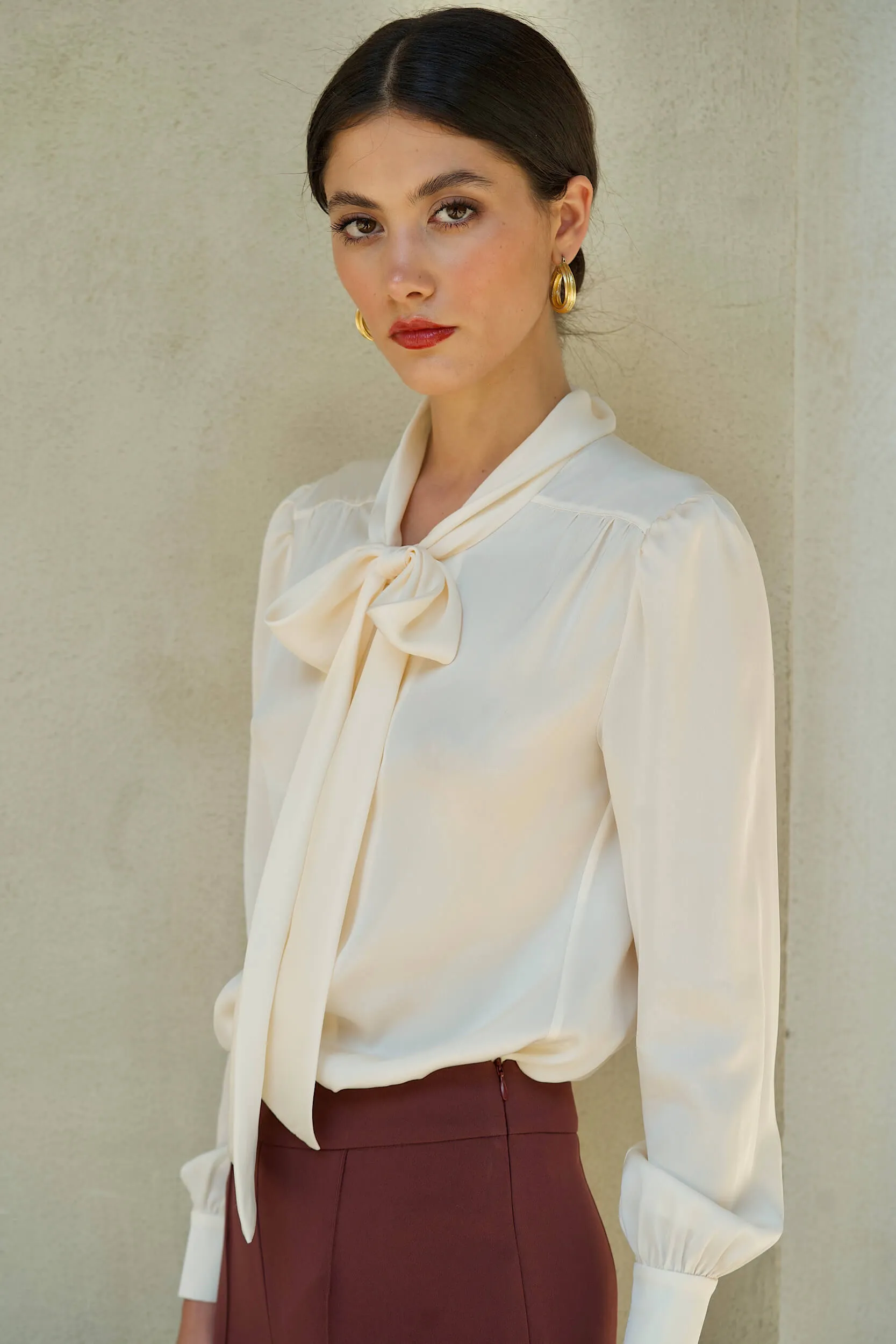Lena Silk Blouse sold by GAALA product image thumbnail 5
