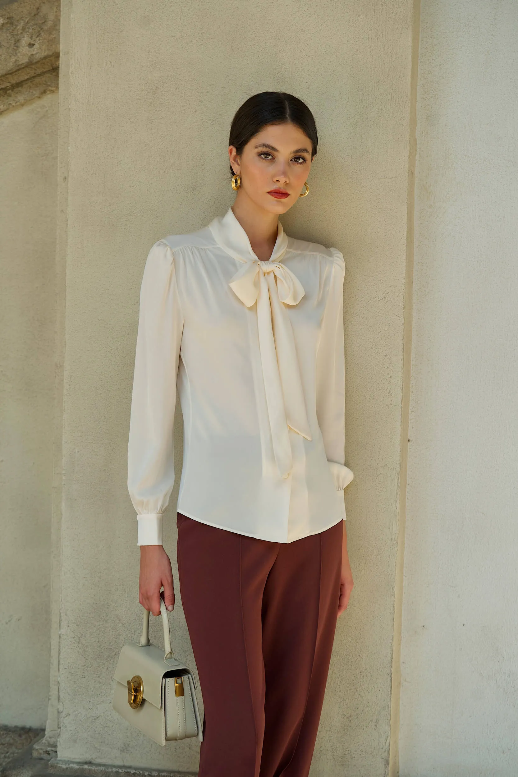 Lena Silk Blouse sold by GAALA product image thumbnail 3