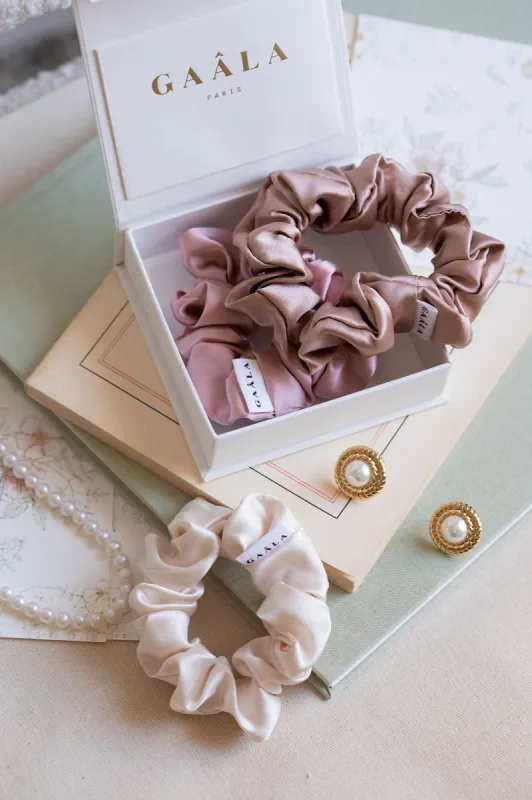 Zoe Silk Scrunchie made by GAALA
