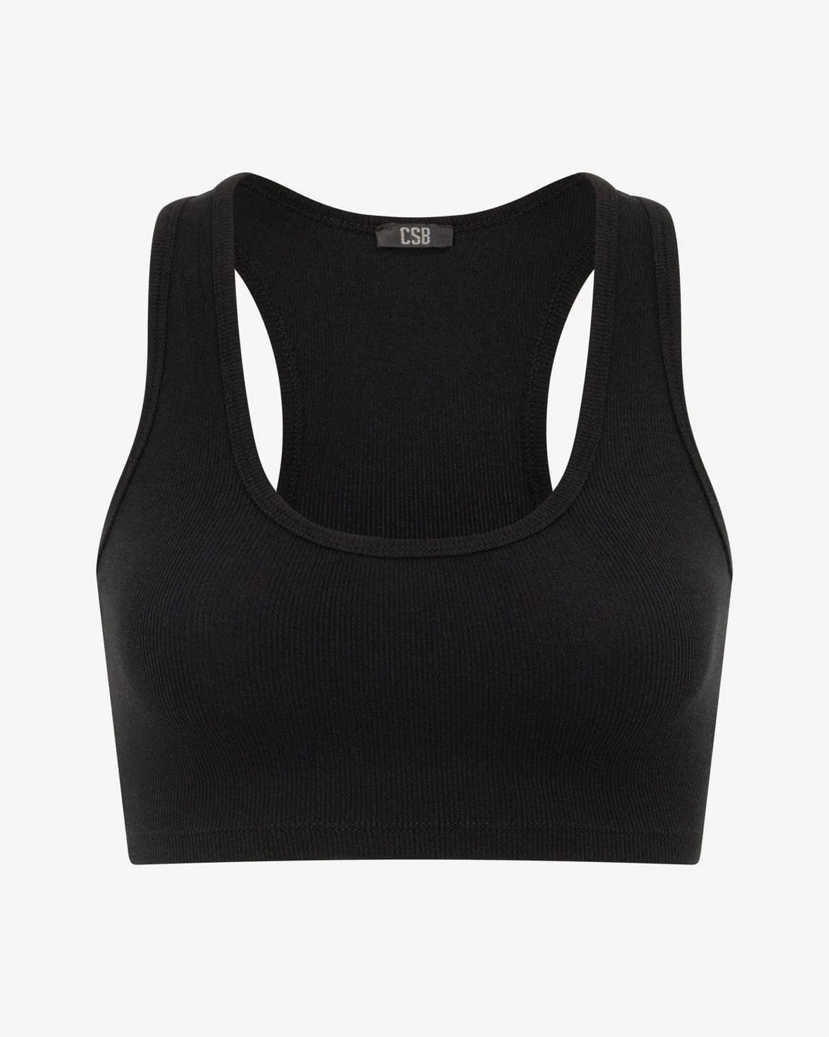 Rib Cropped Tank | Black sold by Crop Shop Boutique product image thumbnail 4