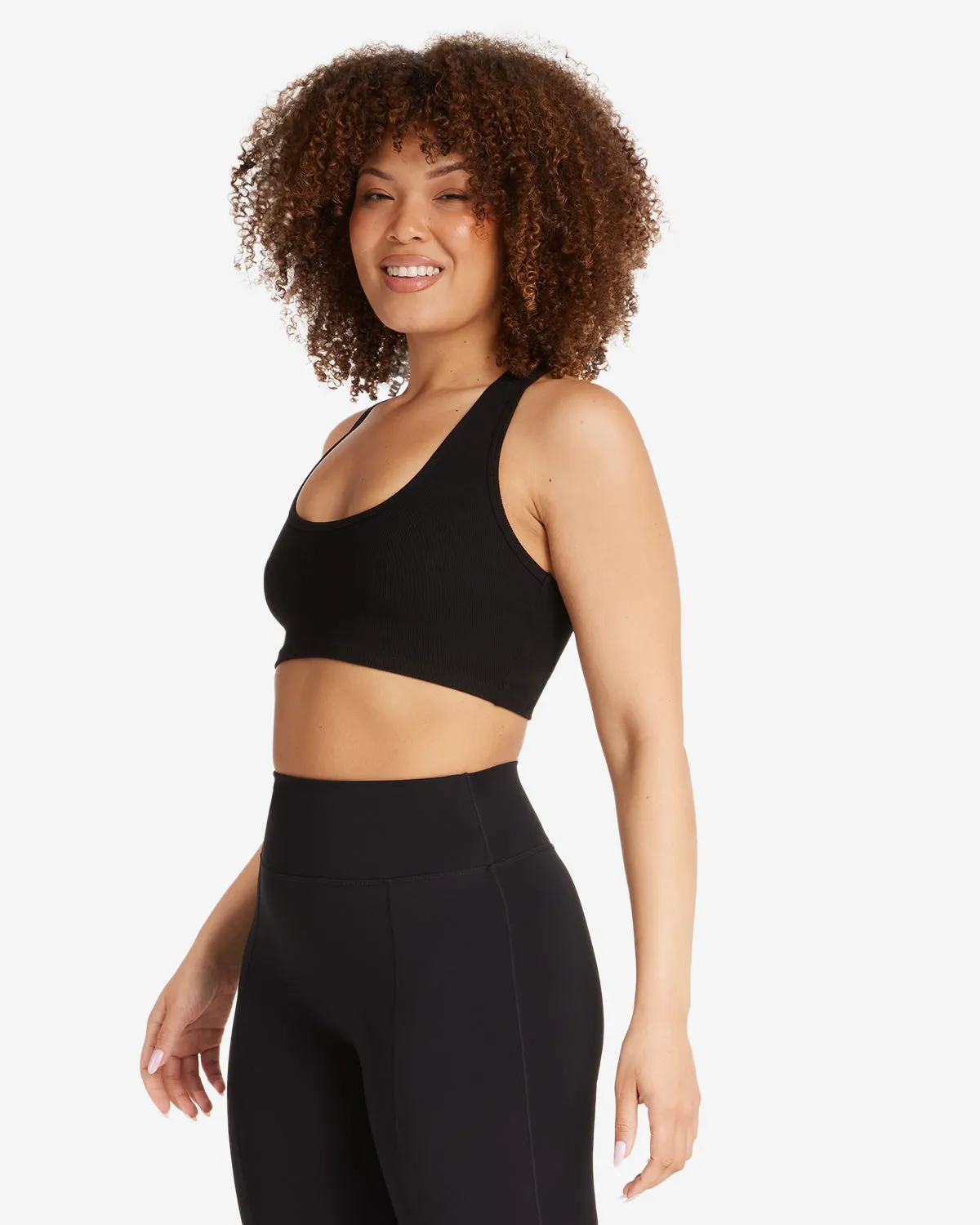 Rib Cropped Tank | Black sold by Crop Shop Boutique product image thumbnail 2