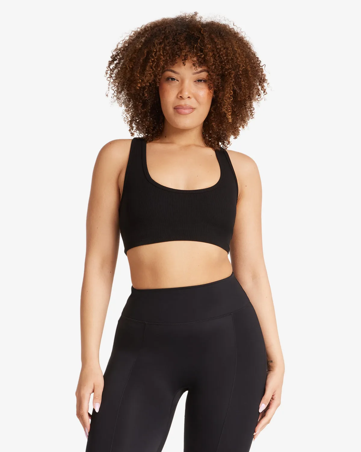 Rib Cropped Tank | Black sold by Crop Shop Boutique