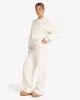 CSB Wide Leg Sweatpant | Vanilla sold by Crop Shop Boutique