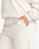 CSB Wide Leg Sweatpant | Vanilla sold by Crop Shop Boutique