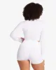 Serenity Sculpt Zip Jacket | White sold by Crop Shop Boutique