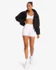 Cropped Puffer Jacket | Black sold by Crop Shop Boutique