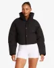 Cropped Puffer Jacket | Black sold by Crop Shop Boutique
